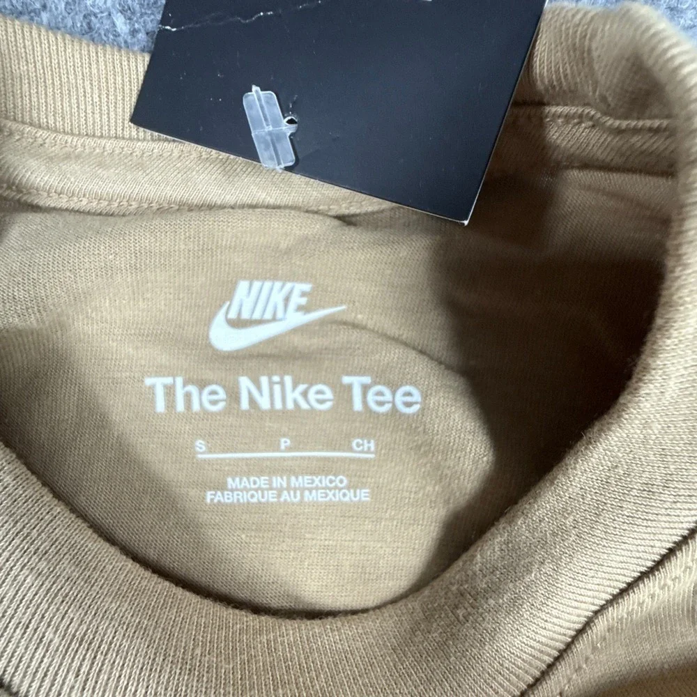 Nike Futura Youth Small Open Bloc Beige Tee Graphic T-Shirt NWT
